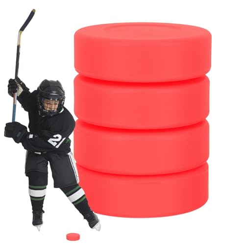 Hockey-Scheiben für Kinder, Hockey-Trainingsscheiben, Eishockey-Scheiben zum Üben, 4 Stück, Hockey-Scheiben in offizieller Größe, Hockey-Training von Generisch