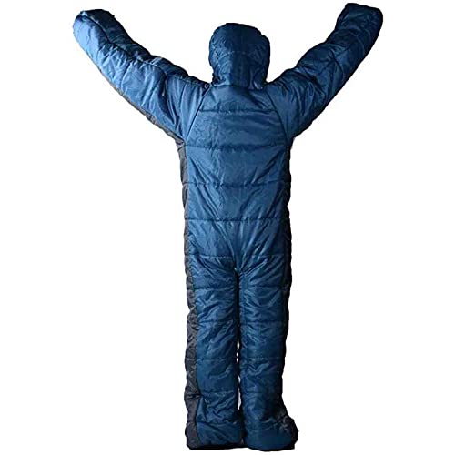 Humanoider Schlafsack für Camping, Wandern & Outdoor, leicht, tragbarer Schlafsack mit Armen und Beinen für Erwachsene, Damen, Herren von Generisch