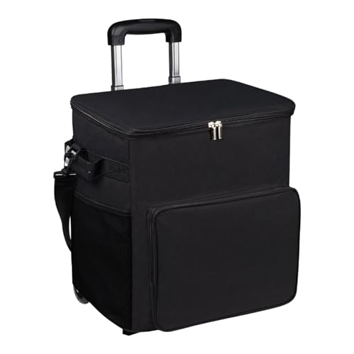 Isolierte Kühltasche – Mehrzweck-Kühltasche mit Rollen, isolierter Trolley mit Griff, 35 l, auslaufsichere Tasche, tragbar für Reisen, Picknick, Terrasse, Outdoor, , Camping von Generisch