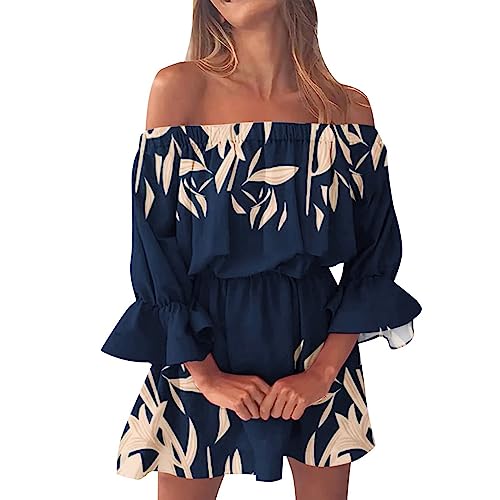 Kleider Damen Sommer Freizeit Kleid Wickelkleid Italienische Lang Sommerkleid Sommerkleider Elegant Strandkleider Strandkleid Hemdblusenkleid Boho Kleidung Leicht Und Luftig Summer Dress von Generisch