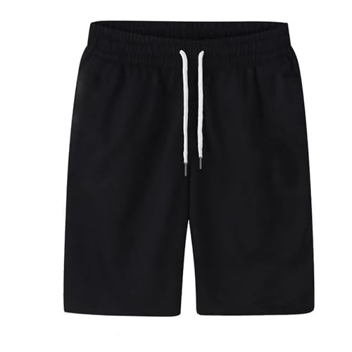 Kurze Herrenhose,Kurze Jogginghose Herren Sommer Sweatshorts Kurz Hosen Stretch Fitnesshose Tunnelzug Elastische Taille Bermuda Shorts Mode Herren-Shorts Chino Hose Freizeithose Männer von Generisch