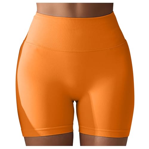 Kurze Sporthose Damen Shorts Sommer Fahrradhose Shaping Radlerhose Hose Kurz Radunterhose High Waist Klamotten Sporttop Hotpants Sexy Sport Leggings 2025 Booty Yogahose Sporthosen von Generisch