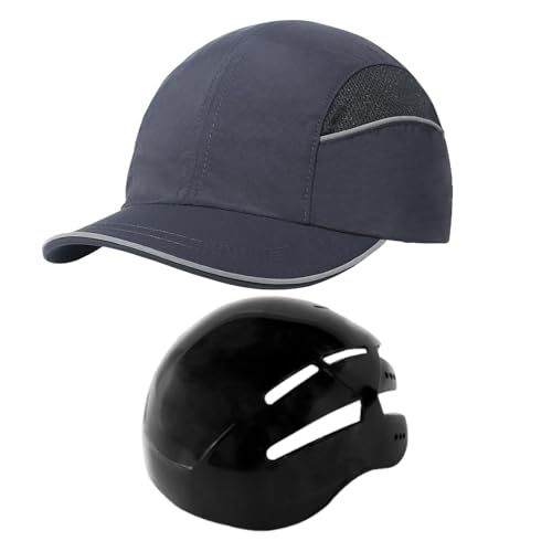 Laufmütze - Verstellbarer Sicherheitshelm,Atmungsaktive Kappe Mit Abnehmbarer Kopfschale Für Golf Tennis Outdoor Wandern Training Und Freizeit von Generisch