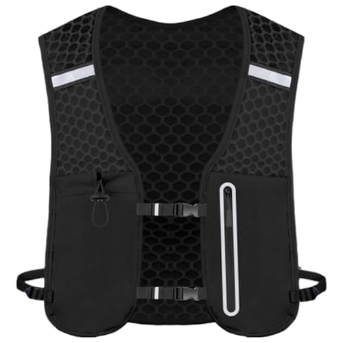 Laufrucksack Mit Wasser,Laufweste mit Trinksystem - Telefonhalter Flaschenhalter Leichtes Pack Für Camping Reisen Jagd Outdoor Radfahren Trailrunning Spaziergänge von Generisch