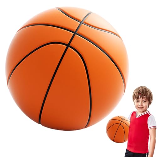 Leiser Basketball, Hochelastisch Silent Basketball, 3D Soft Basketball Ball Silent Ball, Schaumstoffball, Leise Spielzeugbälle Für Kinder Und Erwachsene von Generisch