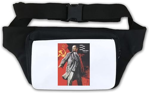 Lenin Poster Hüfttasche Bauchtasche weiß, weiß, Einheitsgröße von Generisch