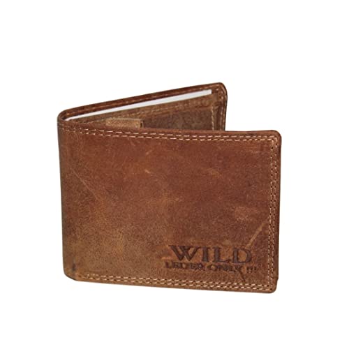 Men's Leather Wallet | Mit RFID Protection | Wallet for Men with RFID Protection, Braun von Generisch