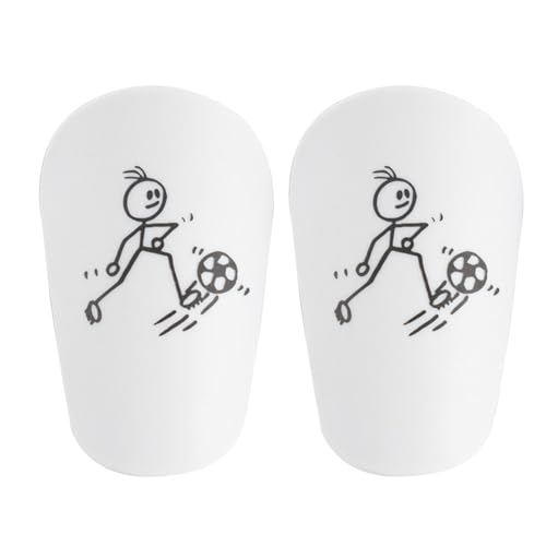 Mini-Schienbeinschoner – kleine Fußball-Miniatur-Schienbeinschoner – atmungsaktive Fußball-Schienbeinschoner – Fußball-Muster, kleine Fußpolster, ergonomisches Design, Schutzausrüstung, von Generisch