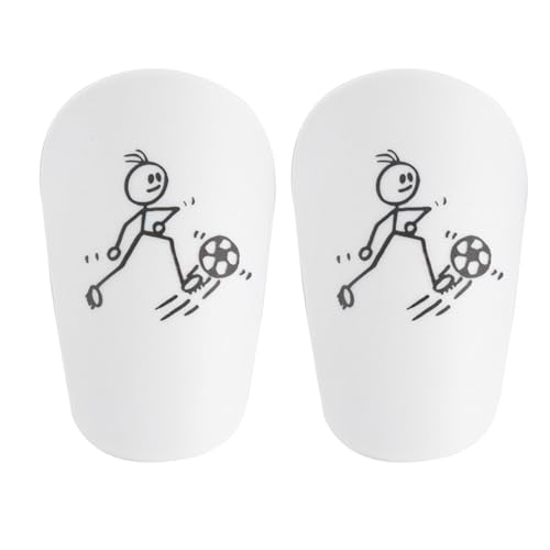 Mini-Schienbeinschoner – kleine Fußball-Miniatur-Schienbeinschoner – atmungsaktive Fußball-Schienbeinschoner – Fußball-Muster, kleine Fußpolster, ergonomisches Design, Schutzausrüstung, von Generisch