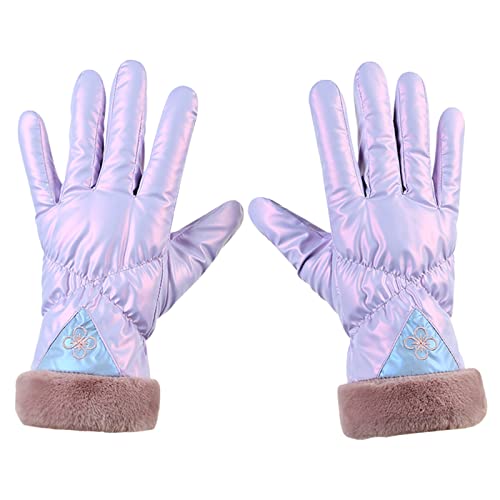 Modische warme Handschuhe, 2024, modische Handschuhe, für Damen und Herren, Winter-Skihandschuhe, warme Handschuhe, warm, niedlich, bedruckte Fahrradhandschuhe, weich, winddicht, Damenhandschuhe von Generisch