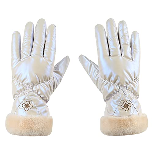 Modische warme Handschuhe, 2024, modische Handschuhe, für Damen und Herren, Winter-Skihandschuhe, warme Handschuhe, warm, niedlich, bedruckte Fahrradhandschuhe, weiche, winddichte Handschuhe, von Generisch