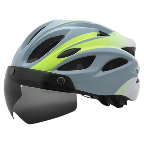 Mountainbike-Helme,Fahrrad-Reithelme - Fahrradhelme mit wiederaufladbarem Rücklicht - Verstellbare Fahrradhelme mit Magnetbrille, atmungsaktive Fahrradhelme für Männer, Frauen, Erwachsene von Generisch