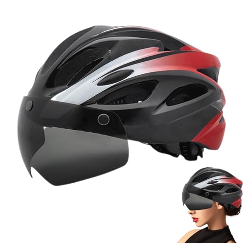 Mountainbike-Helme,Mountainbike-Helme | Fahrradhelme mit wiederaufladbarem Rücklicht - Fahrradhelme, verstellbare und atmungsaktive Fahrradhelme für Männer und Frauen, Rennrad, Mountainbike von Generisch