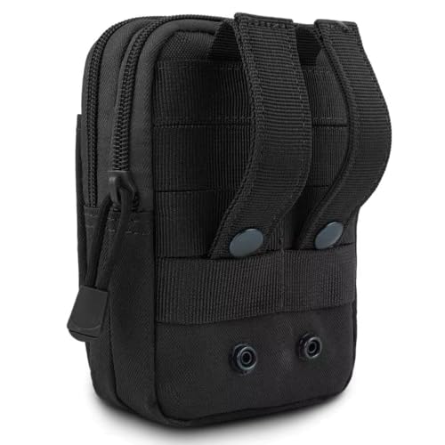 Taktische Gürteltasche MOLLE – Robuste Bauchtasche mit Handyfach & Karabiner | Outdoor Hüfttasche für Camping, Wandern, EDC | Kompakte Tasche für Männer & Frauen von Generisch