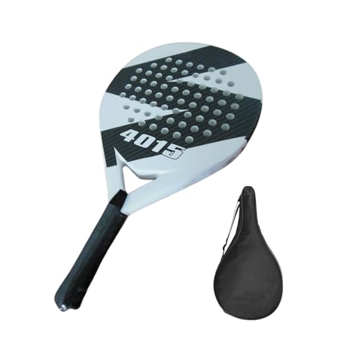Padelschläger Strandtennisschläger, Tennisschläger aus Kohlefaser mit Kern aus EVA-Memory-Schaumstoff, professioneller Anti- -Schläger für Strandschläger für Spieler int von Generisch