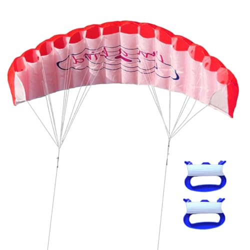 Parafoil-Drachen,Parafoil-Drachen für Erwachsene,Großer Fallschirmdrachen, hochfliegender Fallschirm - Hochfliegende große Drachen mit müheloser Steuerung, tragbares Design für Outdoor, Strandtage, Ki von Generisch