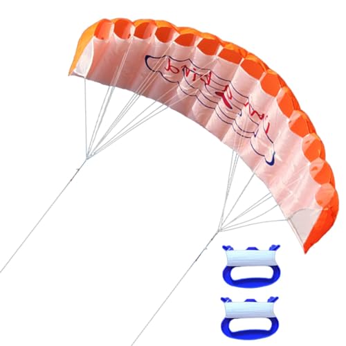 Parafoil-Drachen,Parafoil-Drachen für Erwachsene | 1,4 m großer, hochfliegender Fallschirmdrachen mit Doppelleinen,Fallschirmdrachen für Flugspaß, Riesendrachen für Erwachsene, Strand, Park, Outdoor von Generisch