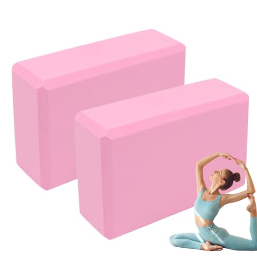 Pilates Block - 2er Set Übungsblöcke Für Workouts | Rutschfester Balance-Stretcher Aus EVA-schaumstoff Für Workout Kniebeugen Handstand Yoga Fitness Sport Für Anfänger Und Fortgeschrittene von Generisch