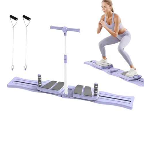 Pilates Reformer Set | Fitnessgerät für Bauchmuskeltraining, rutschfest, faltbar, für Fitnessstudio, Zuhause, Reisen von Generisch