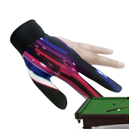 Pool-Queue-Handschuhe – Shooter Poolhandschuhe für linke Hände – verschleißfeste Poolqueue-Sport, rutschfeste Handschuhe mit offenen Fingern für Kinder, Jungen, Mädchen, Männer, Frauen von Generisch