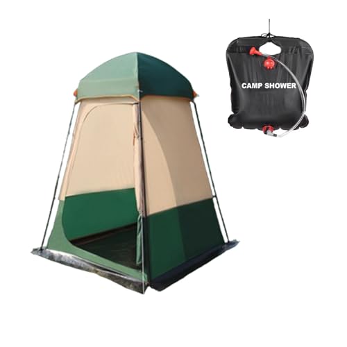 Pop-Up Camping Duschzelt mit 20L Wasserbeutel, Tragbare Umkleidekabine & Toilettenkabine für Wandern, Strand, Waschen, Multifunktional und Praktisch von Generisch