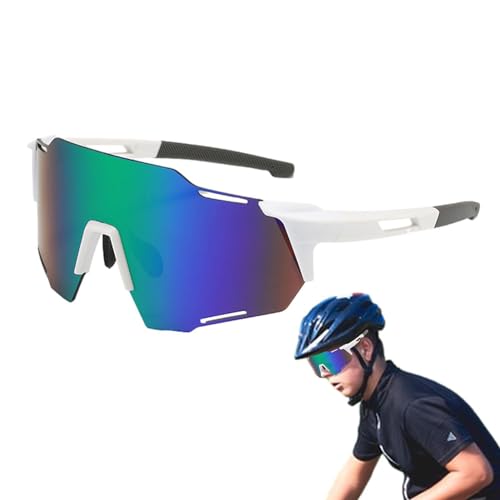 Rennradbrille - Polarisierte Sonnenbrille für Outdoor-Sportarten | Winddichte, staubdichte Fahrradbrille für, Mountainbike, Golf, Laufen, Softball von Generisch