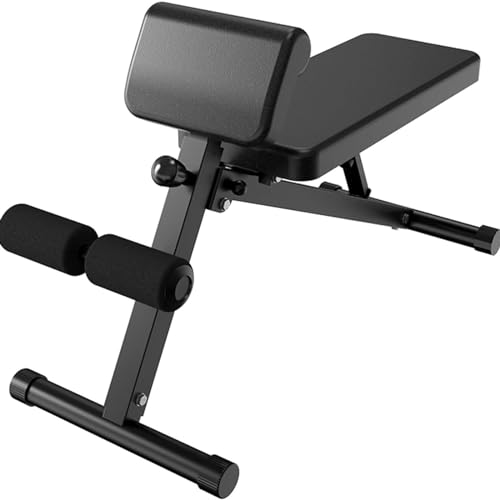 Rückenstreckbank Roman Chair, faltbare Hyperextensionsbank, Trainingsgeräte, robuste, verstellbare Rückenverlängerungsbank für Heim-Fitnessstudio, belastbar bis 200 kg von Generisch