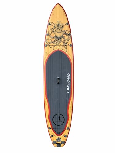 SUP Board YOLO Board OCTOSCUBA 12′ Stand up Paddle Board Inflatable YOLOBOARD 350cm x 82cm von Generisch