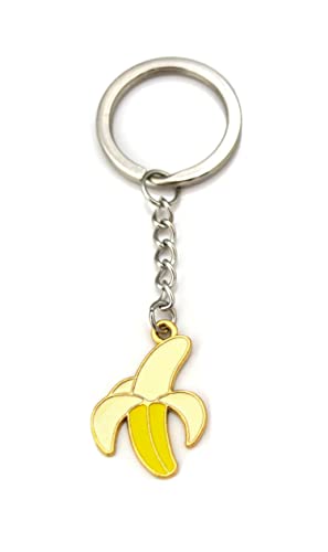 Schlüsselanhänger Banane in gelb Banana Keychain von Generisch