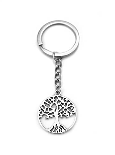 Schlüsselanhänger Baum des Lebens in Silber Lebensbaum von Generisch