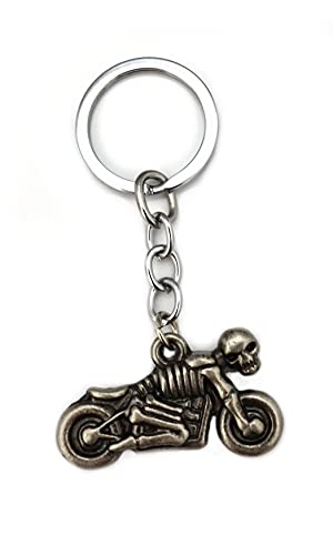 Schlüsselanhänger Motorrad Totenkopf Skull Motorcycle Motorradclub von Generisch