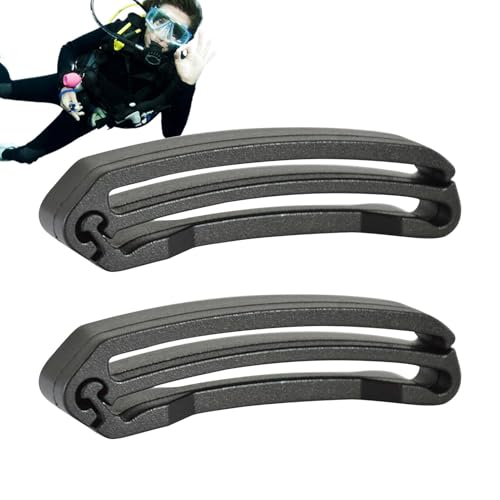 Schnallenclip - 2PCS Duraable Gurtbriemenhalter | Webbiing Ending CLIIP für Rucksäcke -Taschen und Außenausrüstung | ENDDING KEEPENEER BUUCKLE FOOR SICHER SEHRUNG FORMAND ANND REITIONALBRUCHEN von Generisch