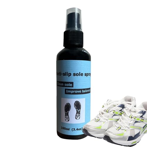 Schuhgriffspray, 100 ml Antihaft-Schuhsohlenverstärker, Schuhsohlenschutz verbessert die Traktion, Spray für Sportschuhe, Schuhsohlenschutzspray, wasserdichte Schuhsprays für Basketballschuhe von Generisch