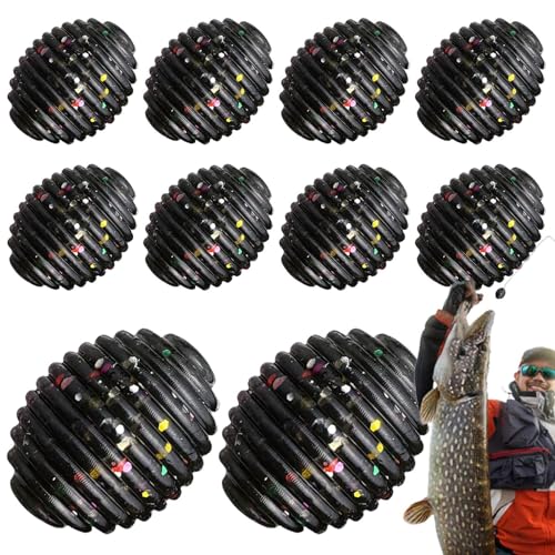 Schwimmköder,Angelköder Für Barsch Köder | Zubehör Realistisch 10 Stück Köder Geschenk für Angler Barsch Wels Forelle Teich von Generisch