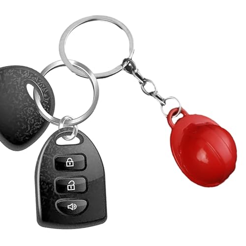 Sicherheitshut-Schlüsselanhänger – Bauhut-Schlüsselanhänger – Mini-Taschenlampen-Schlüsselanhänger, kleine Sicherheits-Bauhelme für Kinder-Geburtstagspartys mit BAU-Motto von Generisch