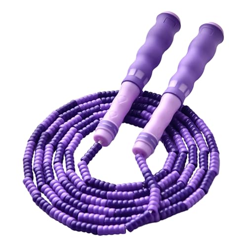 Skipping Rope – weiches Springseil aus Perlen | 8 Füße Kinder Springseil verstellbares Seil mit ergonomischen Griffen für Training im Fitnessstudio PE Skipping Rope – weiches Springseil aus Perlen | 8 Füße Kinder Springseil verstellbares Seil mit ergonomischen Griffen für Training im Fitnessstudio PE von Generisch