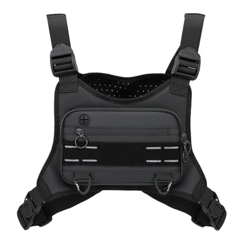 Sportliche Brusttasche Für Herren, Sport Brusttasche Laufweste, Trainingsgurt Brustbeutel Brustgurt, Hüfttaschen, wasserdichte Tragetasche Handyhalter Für Radfahren Wandern Reisen Joggen von Generisch