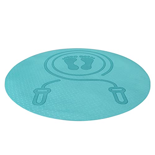 Springseilmatte | Runde Matte – Yoga-Übungsmatte zum Absorbieren von Stößen und Seilschutz, hervorragende Stabilität, rutschfest und einfache Lagerung (blau) von Generisch