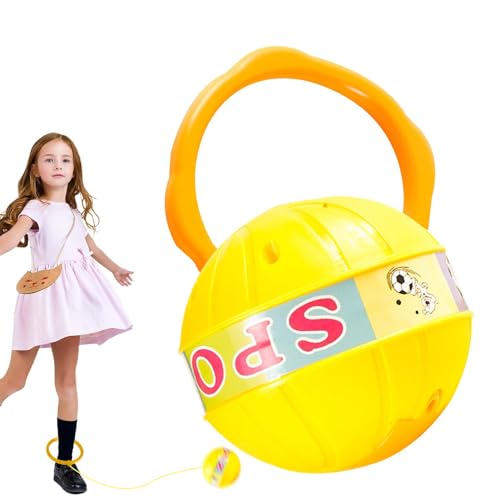 Sprungball für Kinder, blinkender Sprungball | Hüpfspielzeug mit sicherem Blinklicht | Lustiges Sprungseil Spiel mit Sprungseil für Kinder, Trichterball von Generisch