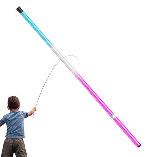 Stream Angelrute, Ultraleichte Angelrute | Kinder-Angelrute - Ultrakurze Handstange, dünne Angelrute für Kinder, einfach zu handhaben für Outdoor-Abenteuer von Generisch