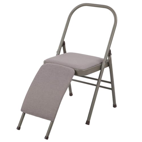 Stuhl mit Lendenwirbelstütze – Multifunktionaler Hocker für Pilates und Inversionen – abnehmbares Kissen – perfekter Yoga-Unterstützungsstuhl für Zuhause oder Studio von Generisch