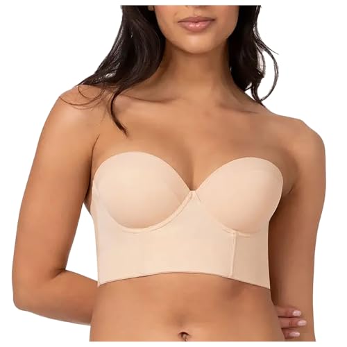 Super Push Up BH Damen Offen Oktoberfest Sport Push Up BH Sexy Balconette BH Weiss Damen-BHS Dirndl BH Große Größen Halbschalen BH Sport BH BH Vorne Verschließbar von Generisch