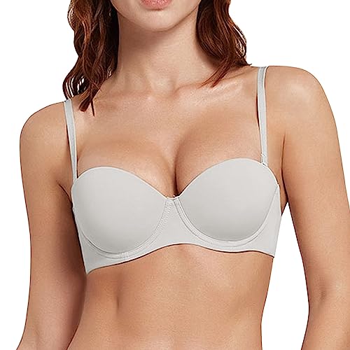 Super Push Up BH Damen Oktoberfest Sexy Extrem Balconette BH Offen Push Up BH Weiß Damen-BHS Sport BH Für Kleine Brüste BH Tiefer Rückenausschnitt Dirndl BH BH Vorne Verschließbar von Generisch