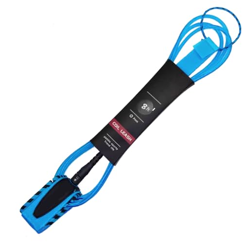Surfbrett-Gurt, Surf-Beingurt, Surf-Beinseil | Surfbrett-Beinseil für 6/7/8/9/10 FT, Knöchelriemen aus Sicherheitsseil für Shortboard, , Padd von Generisch