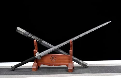 TEERMA 42 Zoll China Handmade Schwert aus Hohem Mangan Stahl scharfes und echtes Katana China Schwert SL503 von Generisch