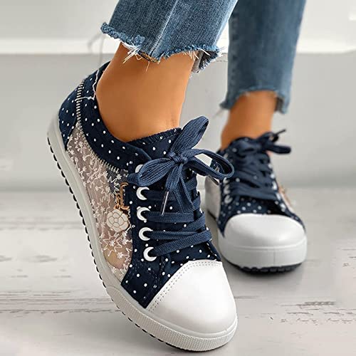 Trachten Sneaker Damen,Spitzen Trachten Schuhe,Sommer Schuhe Damen, flache schuhe für damen,Stoff Schuhe Damen Sommer,Mesh Atmungsaktive Turn Schuhe, Oktoberfest Outdoor Sportschuhe, Walking Schuhe von Generisch