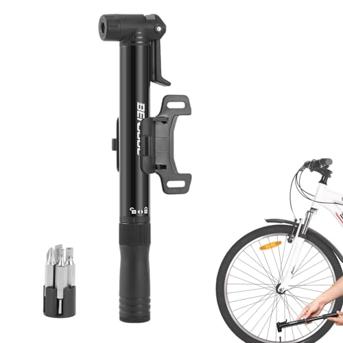 Tragbare Fahrradpumpe, Fahrradluftpumpe | Fahrrad-Standpumpe mit Hochdruck 80 Psi,Rennrad-Reifenpumpe, Outdoor-Fahrradzubehör, Fahrradzubehör für Citybike von Generisch