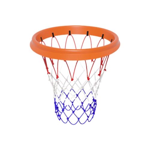 Tragbares Basketballnetz, einfach zu installierendes Wurf- und Befestigungssystem für randlose Körbe, Netz, Dur Basketball, professionell, abnehmbar von Generisch