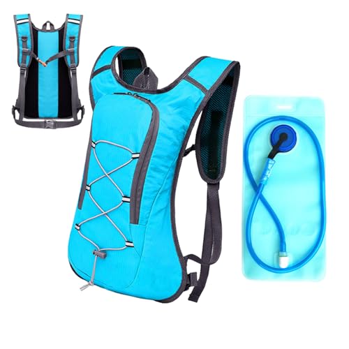 Trinkrucksack | 43cm Laufweste | 440g Laufrucksack Für | Leichter Hydration Pack Aus Polyester Mit Auslaufsicherem Design & Wasserbeutel Für Radfahren & Outdoor-Abenteuer von Generisch