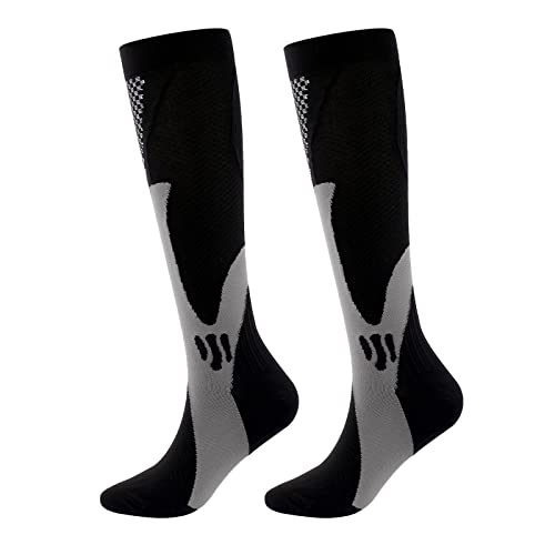 Trombose Strumpf Herren: Sommer Flug Weit Übergröße Stützstrümpfe Kompressionssocken Ohne Fuß Klasse 2 XXL Sport Thrombosestrümpfe Kompressionsstrümpfe Lang 70 Den Fussball Socken Compression Socks von Generisch